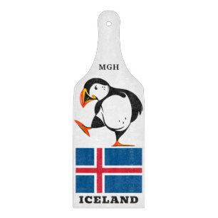 Tabla De Cortar Monograma personalizado Islandia