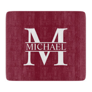 Tabla De Cortar Monograma y nombre personalizados
