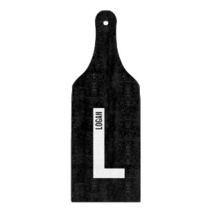 Tabla De Cortar Monograma y nombre personalizados en negrita moder