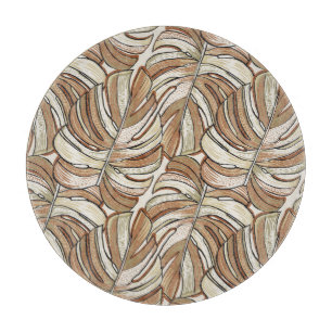 Tabla De Cortar Monstera gráfica deja diseño tropical