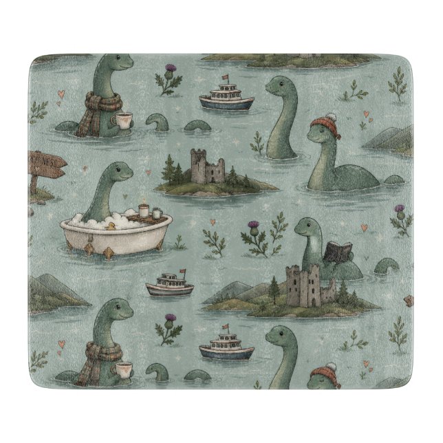 Tabla De Cortar Monstruo del Lago Ness (Anverso)