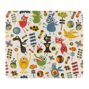 Tabla De Cortar Monstruos felices