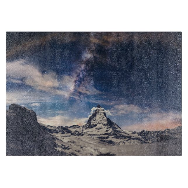 Tabla De Cortar Montañas | Matterhorn Zermatt Suiza (Anverso)