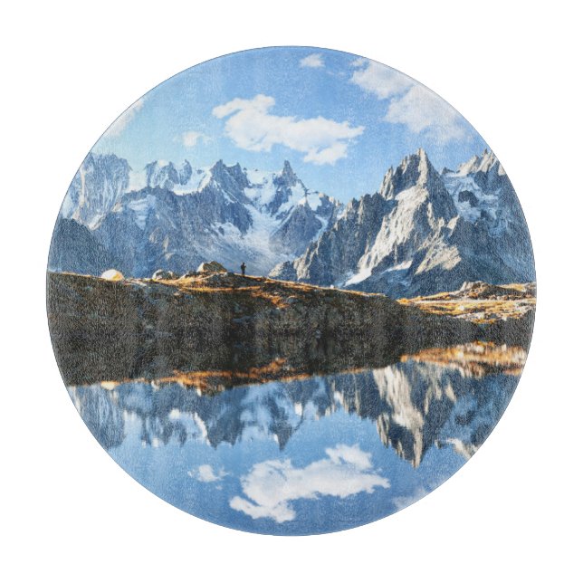 Tabla De Cortar Montañas | Mont Blanc Massif, Francia (Anverso)