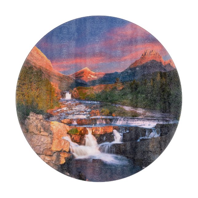 Tabla De Cortar Montañas | Parque nacional Glacier, Montana (Anverso)