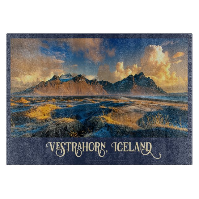 Tabla De Cortar Montañas Vestrahorn, Islandia (Anverso)