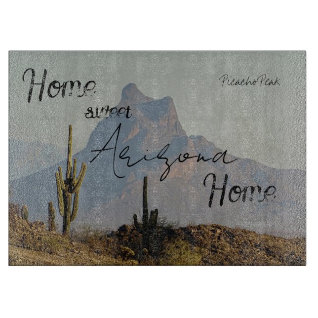 Tabla De Cortar Monte del desierto del Suroeste de Picacho Arizona (Anverso)