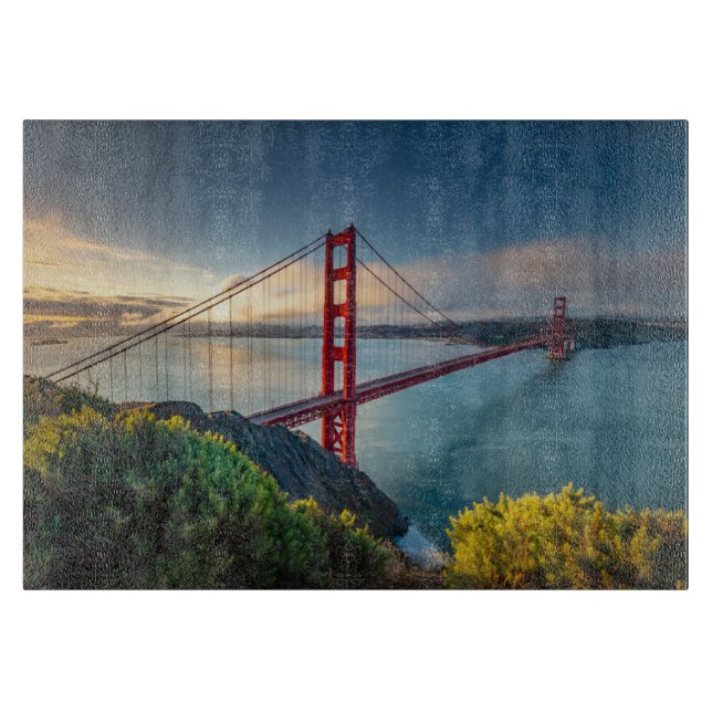 Tabla De Cortar Monumentos | Golden Gate San Francisco (Anverso)