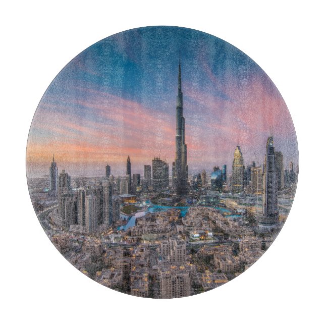 Tabla De Cortar Monumentos | Paisaje urbano de Dubai (Anverso)