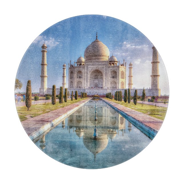 Tabla De Cortar Monumentos | Taj Mahal Sunrise (Anverso)