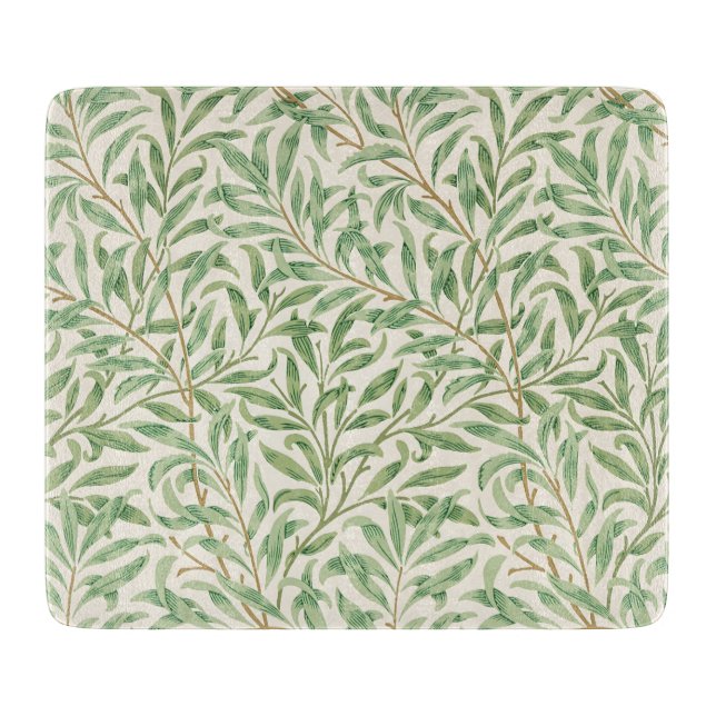 Tabla De Cortar Morris - Antique willow leaves & Branches Pattern (Anverso)