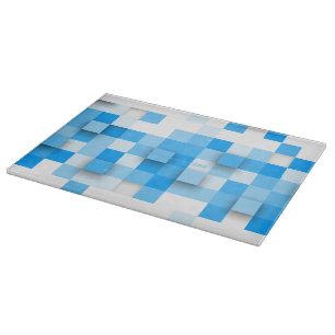 Tabla De Cortar mosaico de cuadros de SlipperyJoe moderno de tres-