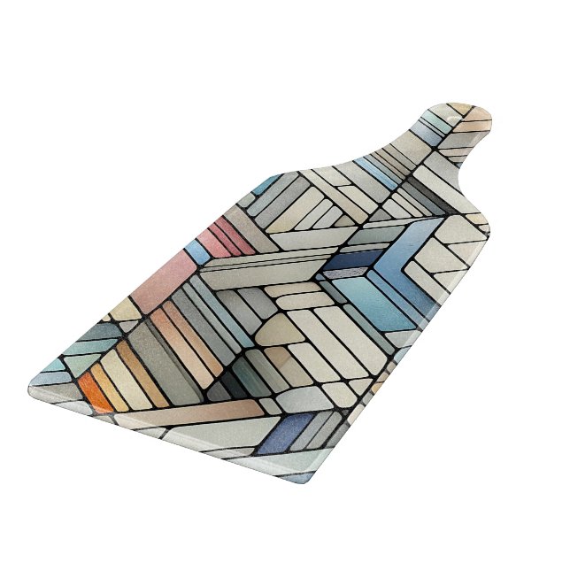 Tabla De Cortar Mosaico geométrico (Borde)