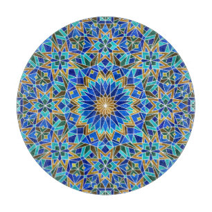 Tabla De Cortar Mosaico Marroquí: Diseño árabe sin foco