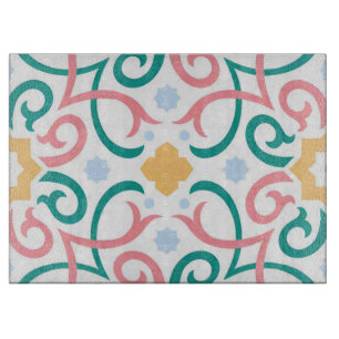 Tabla De Cortar Mosaico/pastel/primavera