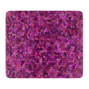 Tabla De Cortar Mosaico Rosa Púrpura
