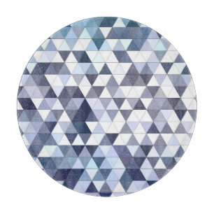 Tabla De Cortar Mosaico triangular geométrico colorido: bac abstra
