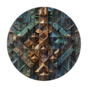 Tabla De Cortar Mosaico vertical 3D extremo