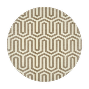 Tabla De Cortar Motif deco egipcio - taupe y crema