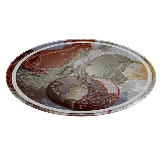 Tabla De Cortar Moto de fruta dimensional (Borde)
