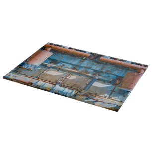 Tabla De Cortar Motor diesel imperial del Atlas viejo y oxidado en