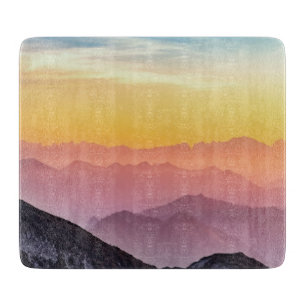 Tabla De Cortar Mountain Sunrise Pacífica Colorful Inspiradora