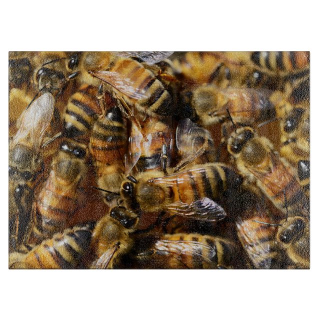 Tabla De Cortar Muchas abejas melíferas (Anverso)