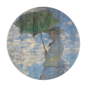 Tabla De Cortar Mujer con parasol - Madame Monet y su hijo
