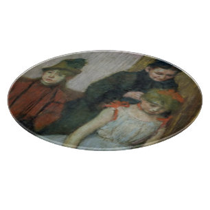Tabla De Cortar Mujer de Edgar Degas el con dos niñas