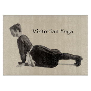 Tabla De Cortar Mujer de Yoga Victoriano Vintage en Impresión de P