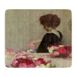 Tabla De Cortar Mujer haciendo Pot Pourri (por Herbert Draper)