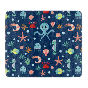 Tabla De Cortar Mundo del Mar