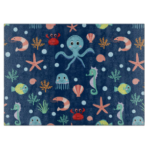 Tabla De Cortar Mundo del Mar