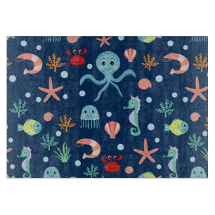 Tabla De Cortar Mundo del Mar