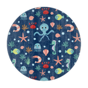 Tabla De Cortar Mundo del Mar