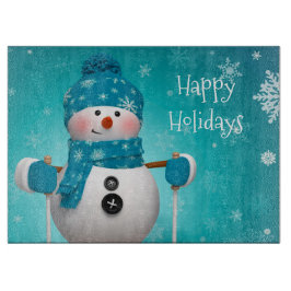 Tabla De Cortar Muñeco de nieve