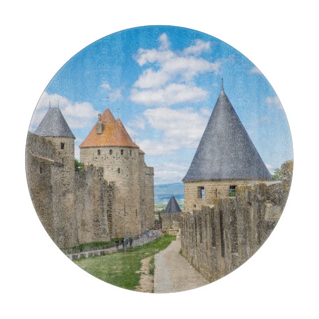 Tabla De Cortar Murallas medievales de Carcassonne (Anverso)