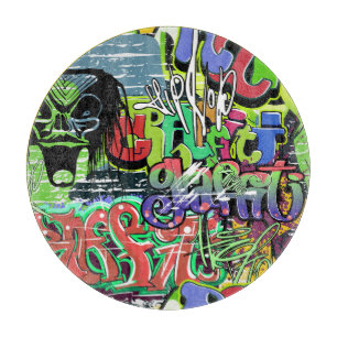 Tabla De Cortar Muro de graffiti: El hip hop urbano