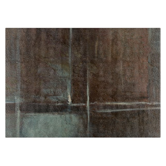 Tabla De Cortar Muro de ladrillo rojo y gris (Anverso)