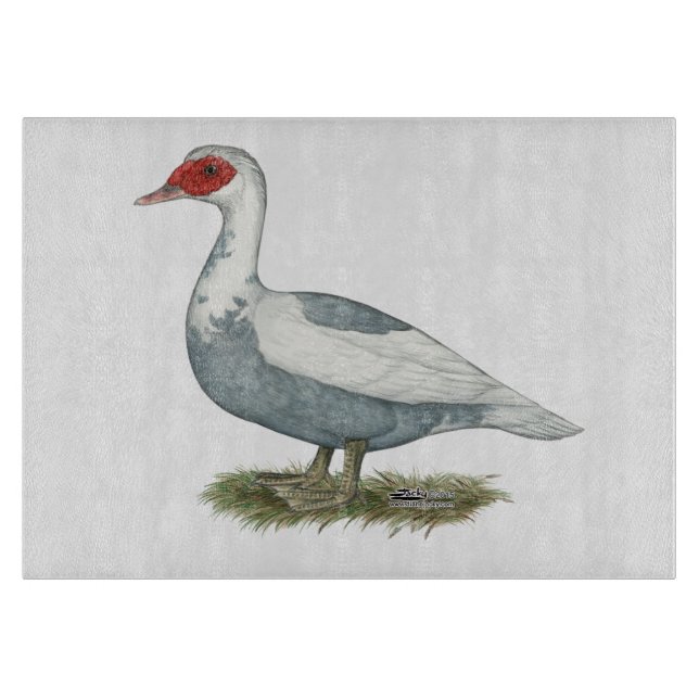 Tabla De Cortar Muscovy Blue Pied Duck (Anverso)