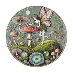 Tabla De Cortar Mushroom Fairy Forager