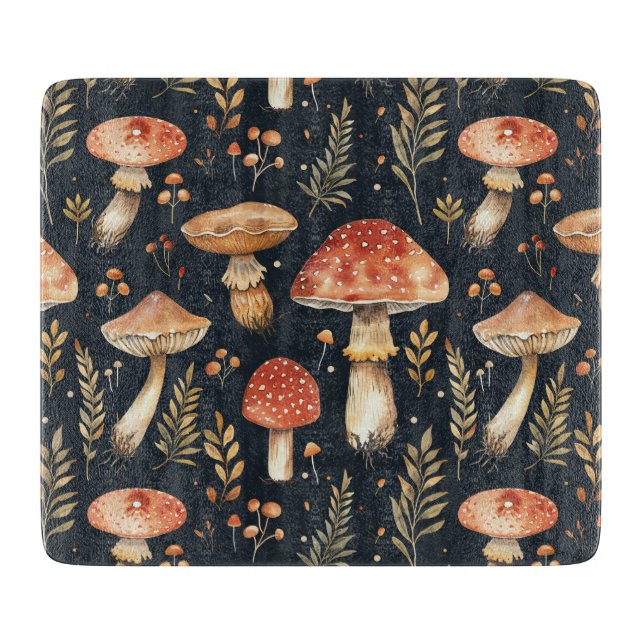 Tabla De Cortar Mushroom mágico del bosque (Anverso)