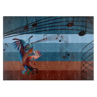 Tabla De Cortar Música de Kokopelli del Suroeste Bronzada