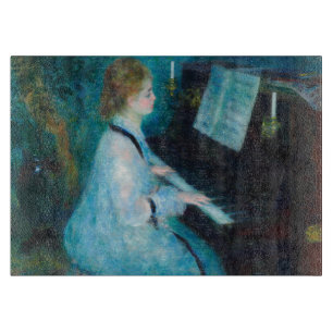 Tabla De Cortar Música de piano de mujer de Renoir
