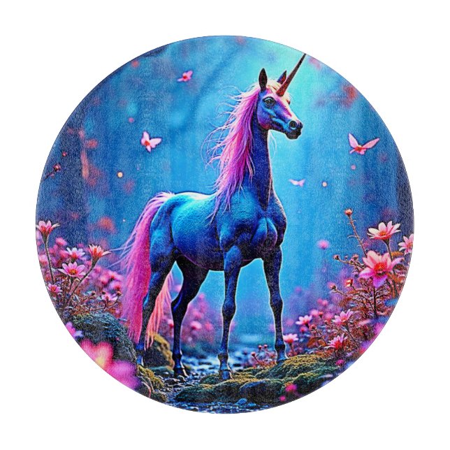 Tabla De Cortar Mystical Fantasy Unicorn Art (Anverso)