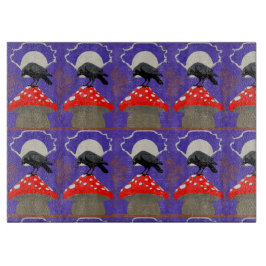 Tabla De Cortar 🔪 Mystical Raven Glass Cutting Board