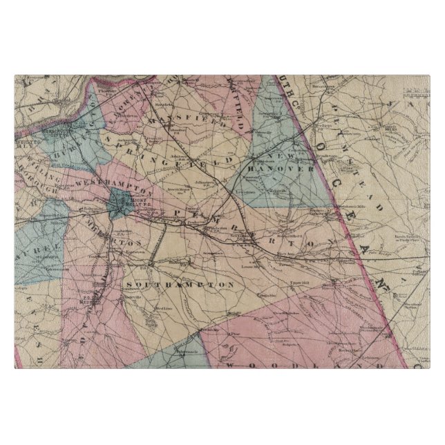 Tabla De Cortar N el condado de Burlington, NJ (Anverso)