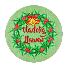 Tabla De Cortar Nadolig Llawen Welsh Merry Christmas