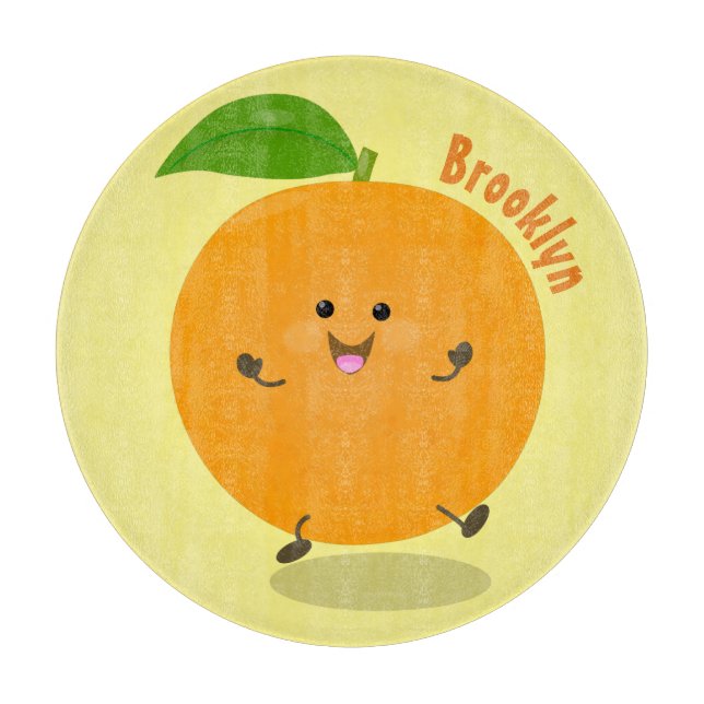 Tabla De Cortar Naranja de danza dulce cítricos (Anverso)