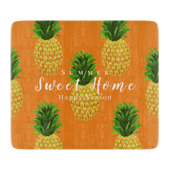 Tabla De Cortar Naranja de piña (Anverso)